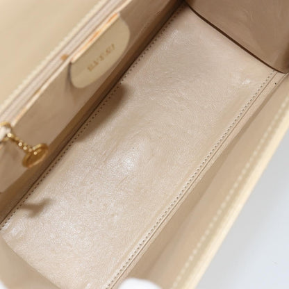 Gucci Vintage Lady Lock Top Handle Bag Leather, BEIGE, LEATHER, Handbag