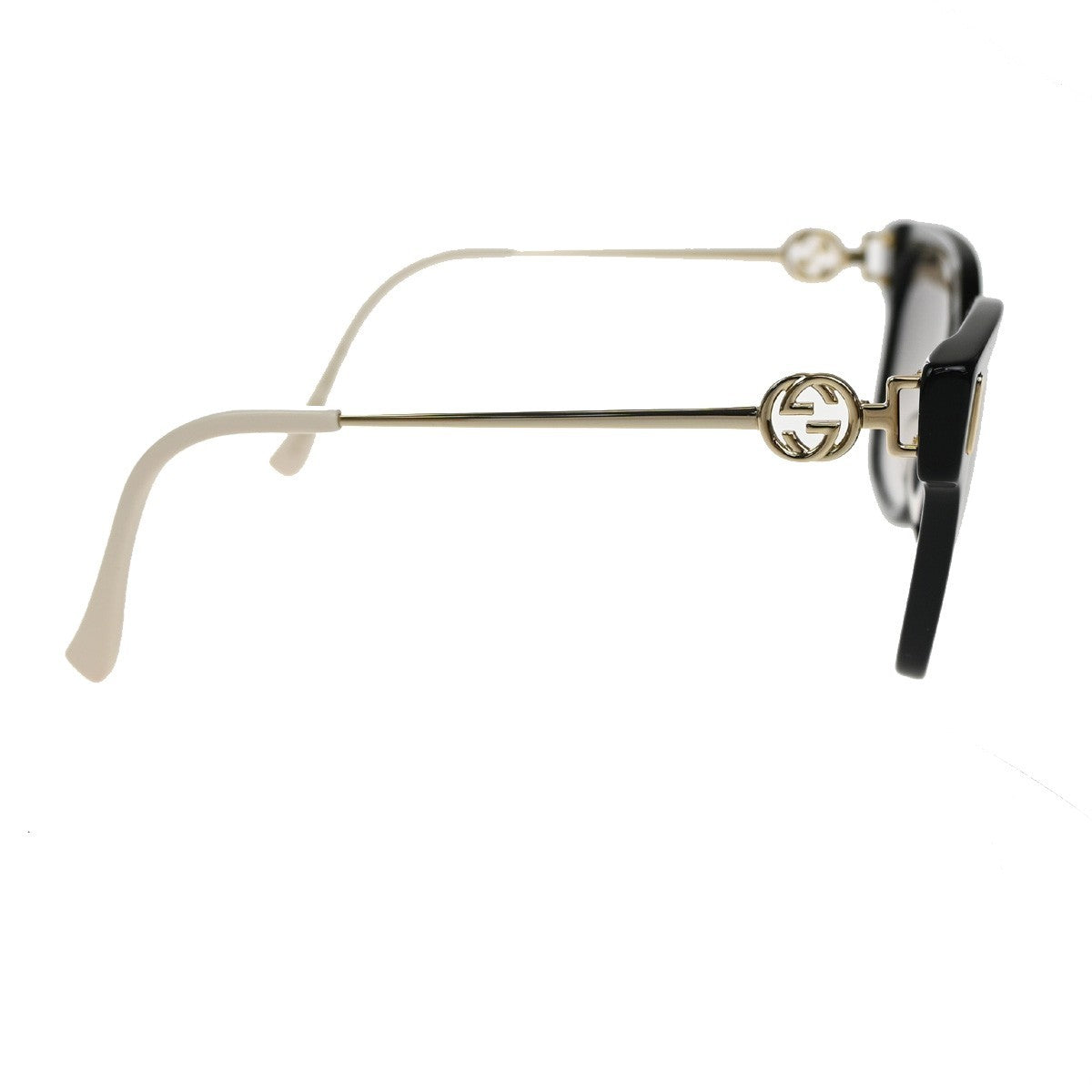 Gucci Eyewear Interlocking G Sunglasses, Black, Plastic Glass, Sunglasses