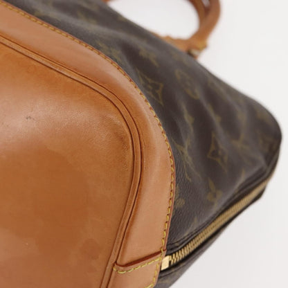 Louis Vuitton Alma Handbag Monogram Canvas, BROWN, CANVAS, Handbag