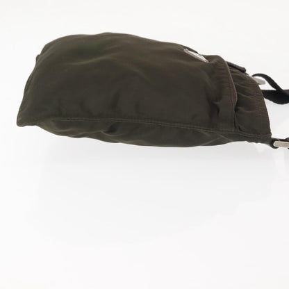 Prada Front Pocket Messenger Bag Tessuto, Khaki, Nylon, Shoulder Bag