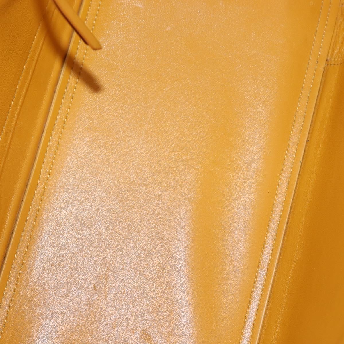 Celine Ring Bag Leather, YELLOW, LEATHER, Tote bag