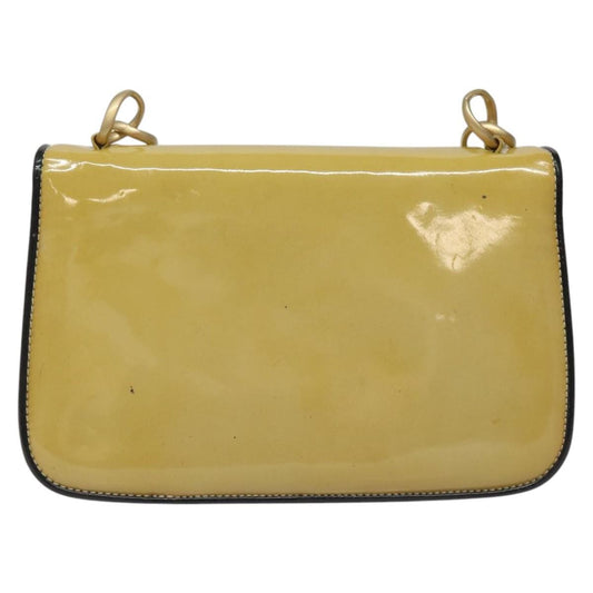 Chanel Chain Shoulder Bag Patent leather, GOLD, PATENT_LEATHER, Shoulder bag