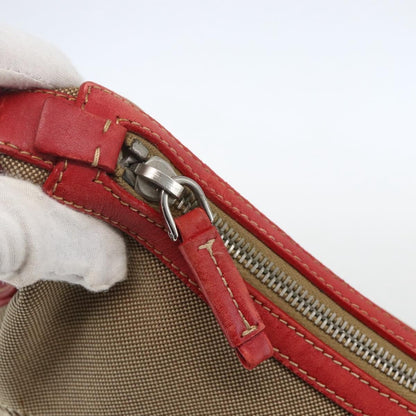 Prada Logo Zip Crossbody Bag Canvas, BEIGE, CANVAS, Shoulder bag