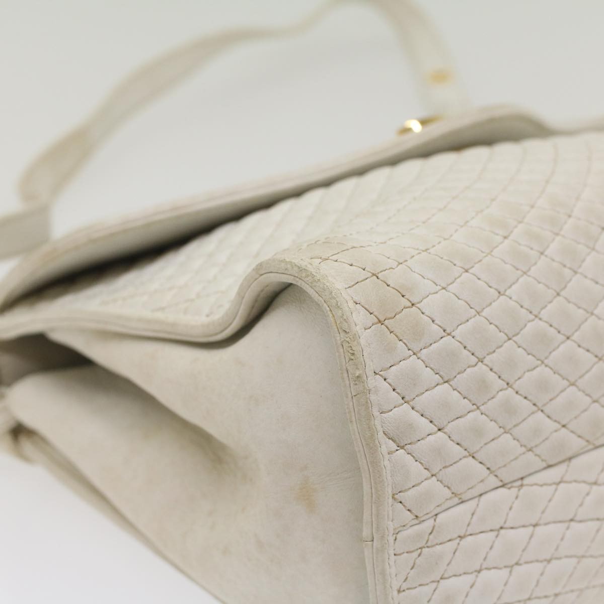Bally Handbag Leather, WHITE, LEATHER, Handbag