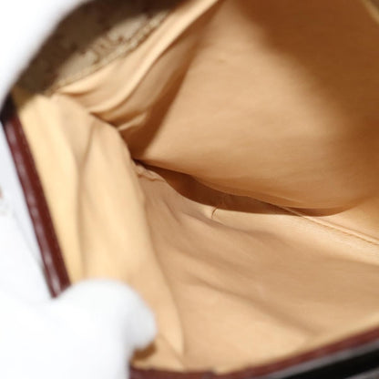 Celine Macadam Shoulder Bag PVC Leather, BEIGE, CANVAS, Shoulder bag