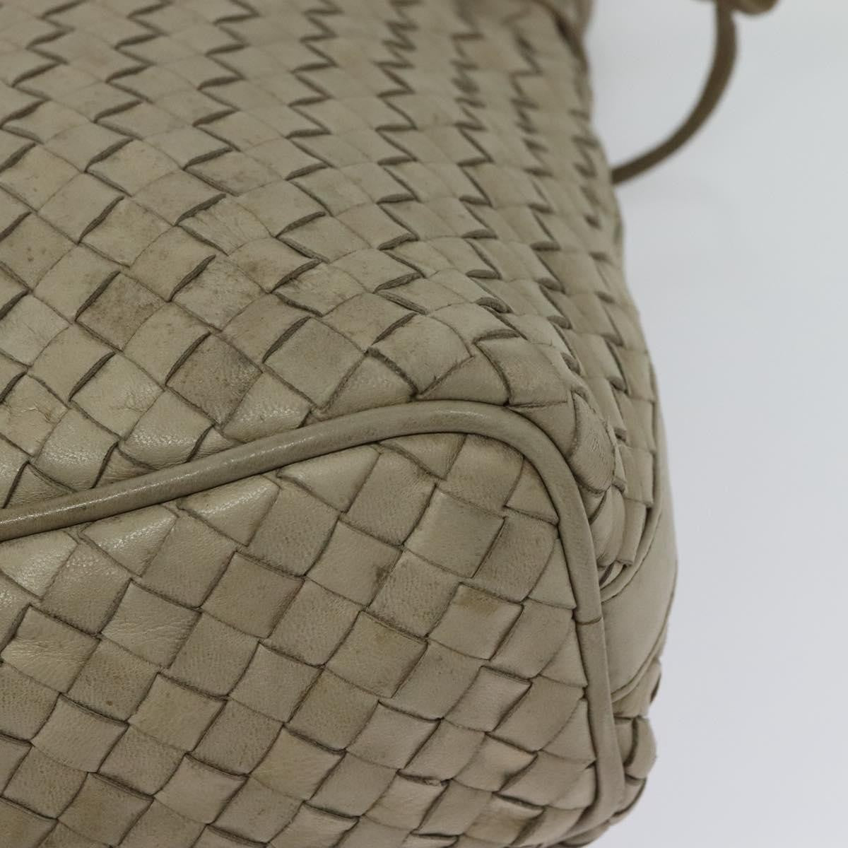 Bottega Veneta Drawstring Shoulder Bag Intrecciato Nappa, BEIGE, LEATHER, Shoulder bag