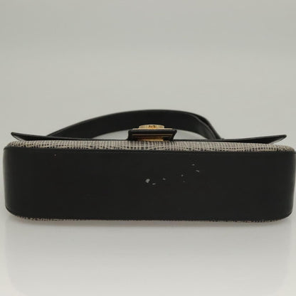 Salvatore Ferragamo Gancini Shoulder Bag Leather, BLACK, LEATHER, Shoulder bag