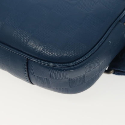 Louis Vuitton Ambler Bag Damier Infini Leather, BLUE, LEATHER, Shoulder bag