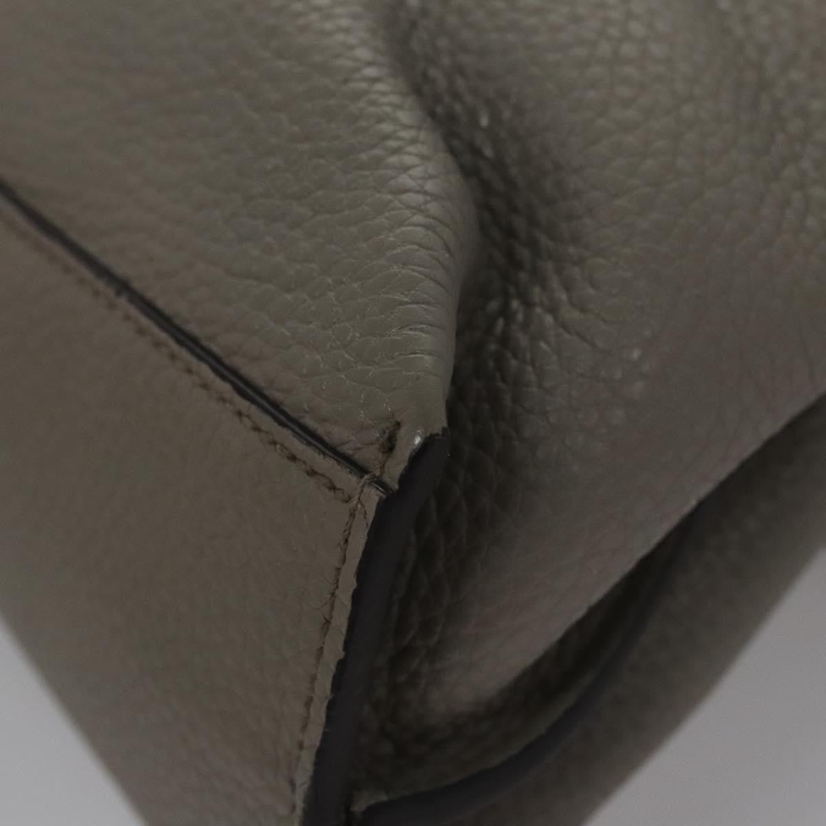 Gucci Bamboo Daily Top Handle Bag Leather, GRAY, LEATHER, Handbag