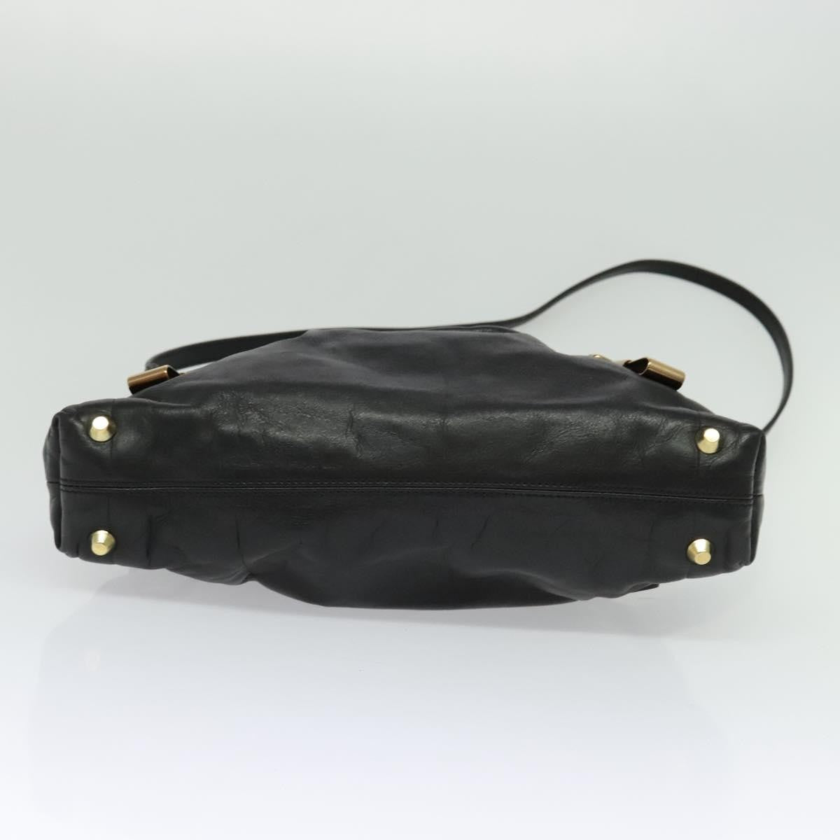 Chloe Victoria Handbag Leather, BLACK, LEATHER, Handbag