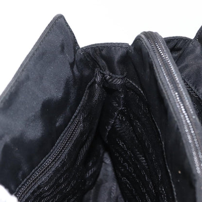 Prada Vintage Chain Shoulder Bag Tessuto, BLACK, NYLON, Shoulder bag