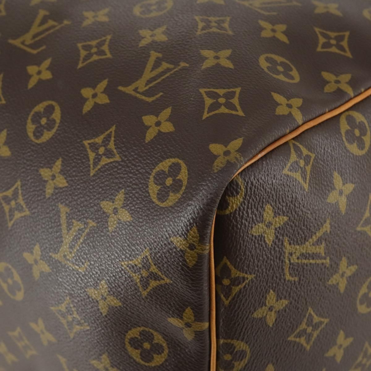 Louis Vuitton Keepall Bag Monogram Canvas, BROWN, CANVAS, Travel bag