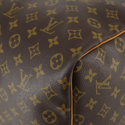 Louis Vuitton Keepall Bag Monogram Canvas, BROWN, CANVAS, Travel bag