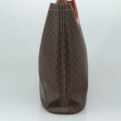 Celine Vintage Macadam Tote bag Canvas and Leather, BROWN, CANVAS, Tote bag