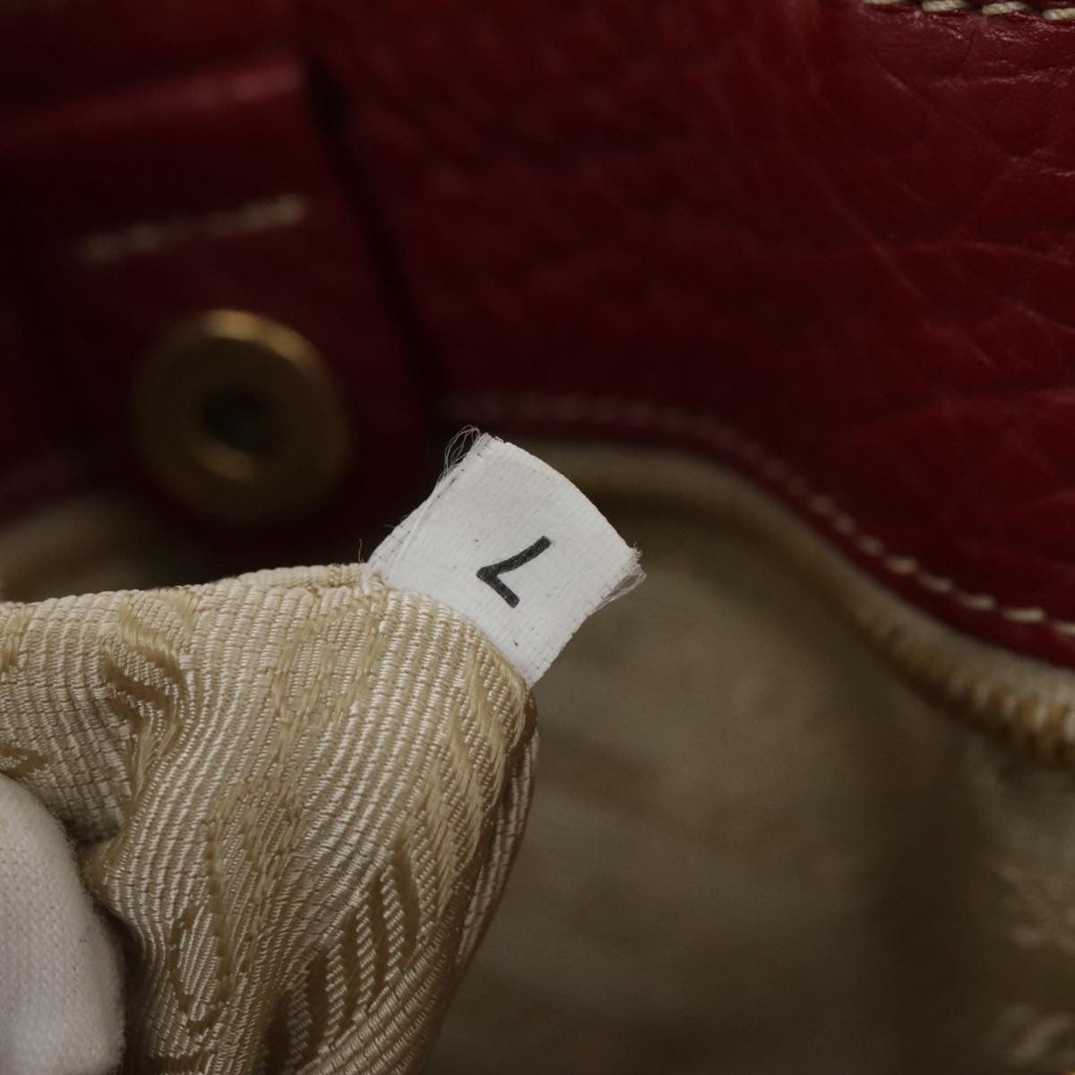 Prada Vintage Tote Canvas, BEIGE, CANVAS, Tote bag