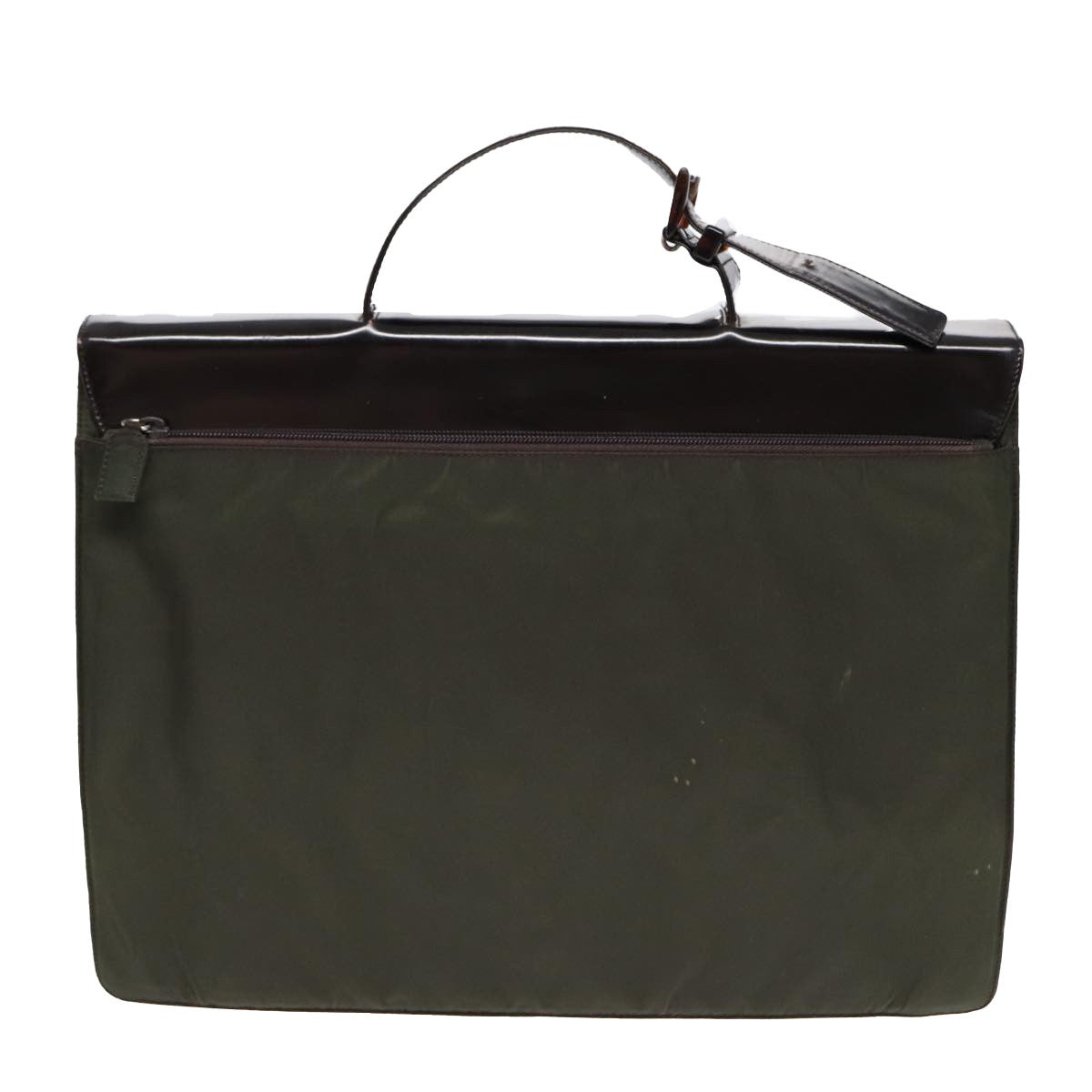Prada Vintage Briefcase Tessuto, KHAKI, NYLON, Briefcase