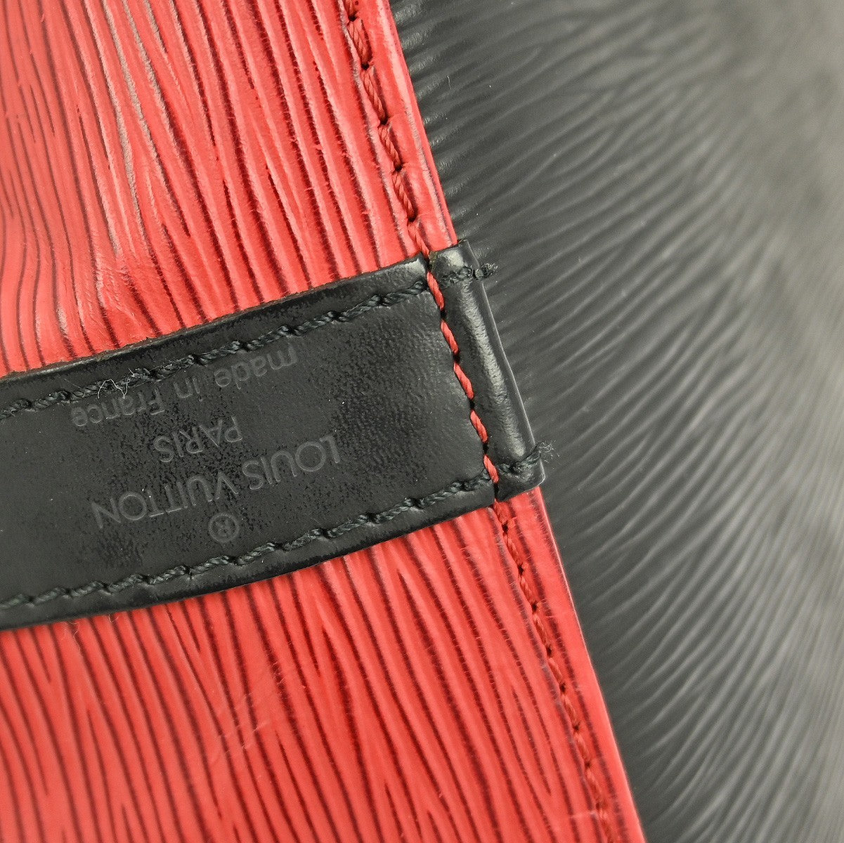 Louis Vuitton Bicolor Petit Noe Handbag Epi Leather, RED, LEATHER, Shoulder bag