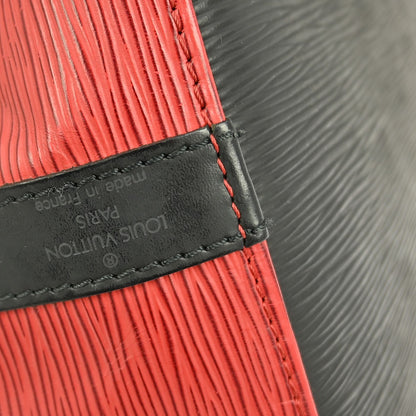 Louis Vuitton Bicolor Petit Noe Handbag Epi Leather, RED, LEATHER, Shoulder bag