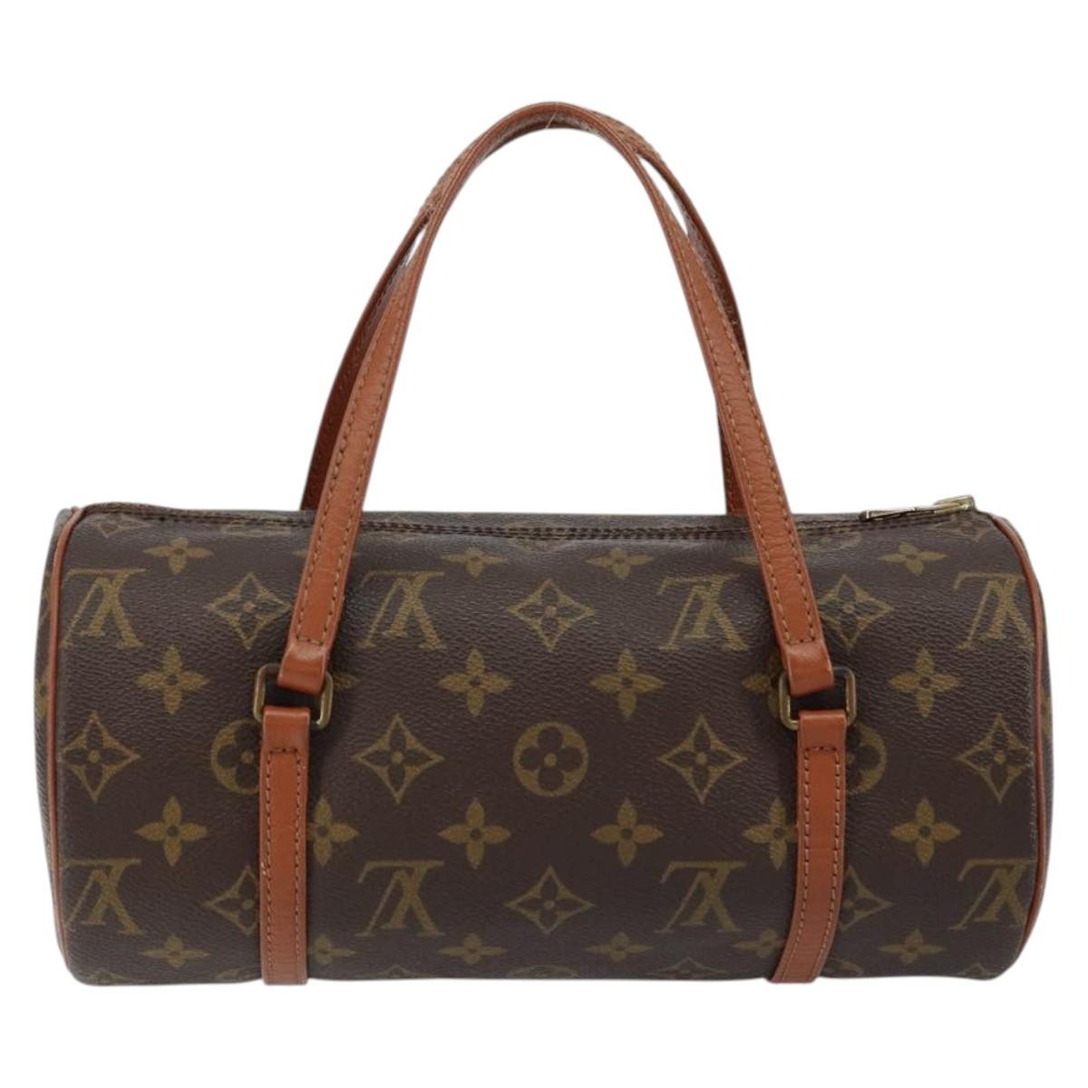 Louis Vuitton Papillon Handbag Monogram Canvas, BROWN, CANVAS, Handbag