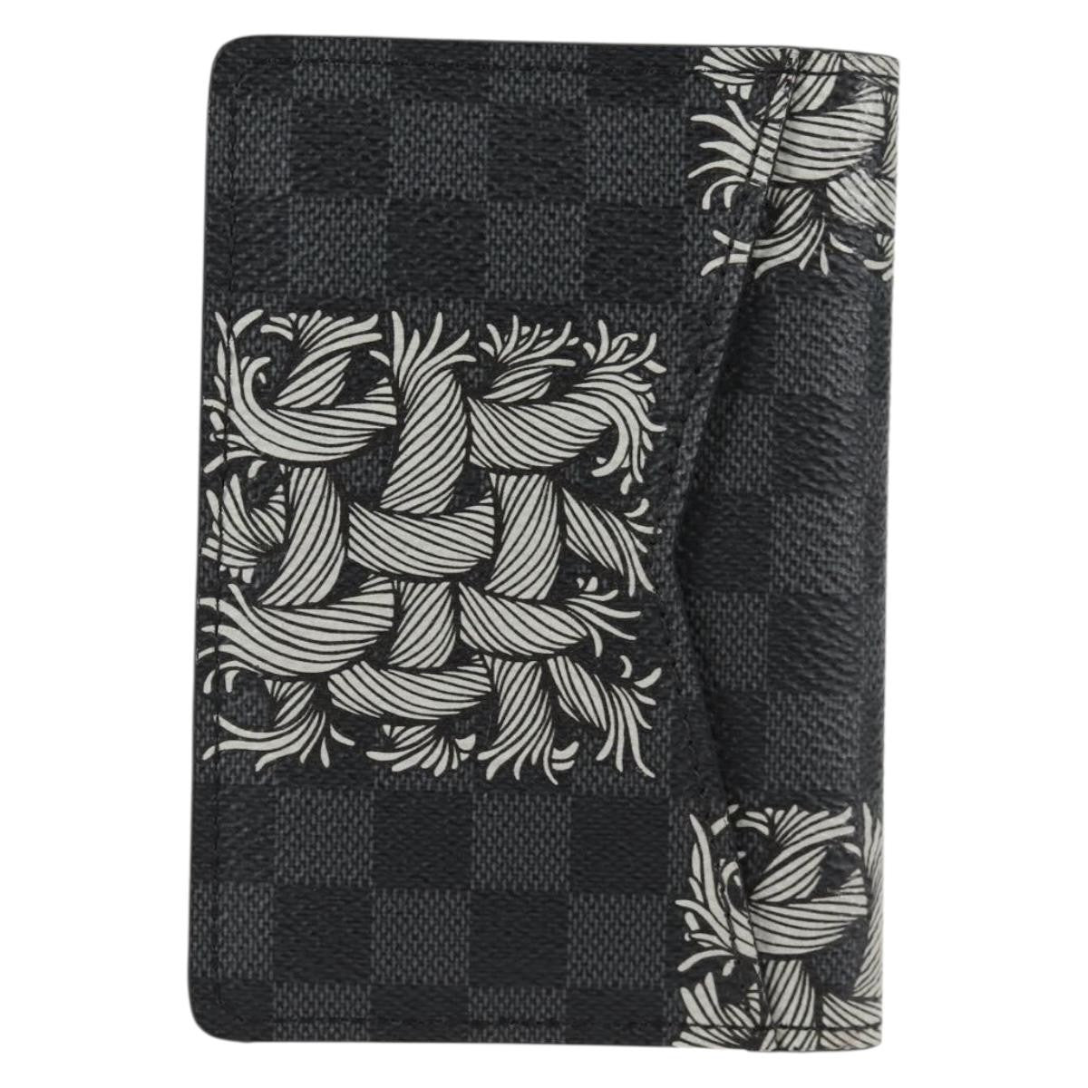 Louis Vuitton Pocket Organizer Limited Edition Nemeth Damier Graphite, BLACK, CANVAS, Clutche & pouche