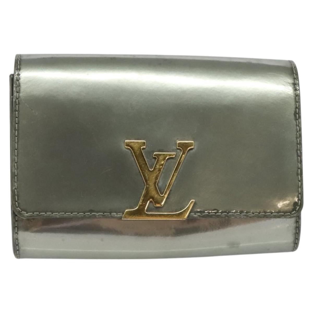 Louis Vuitton Chain Louise Clutch Patent, SILVER, PATENT_LEATHER, Clutche & pouche