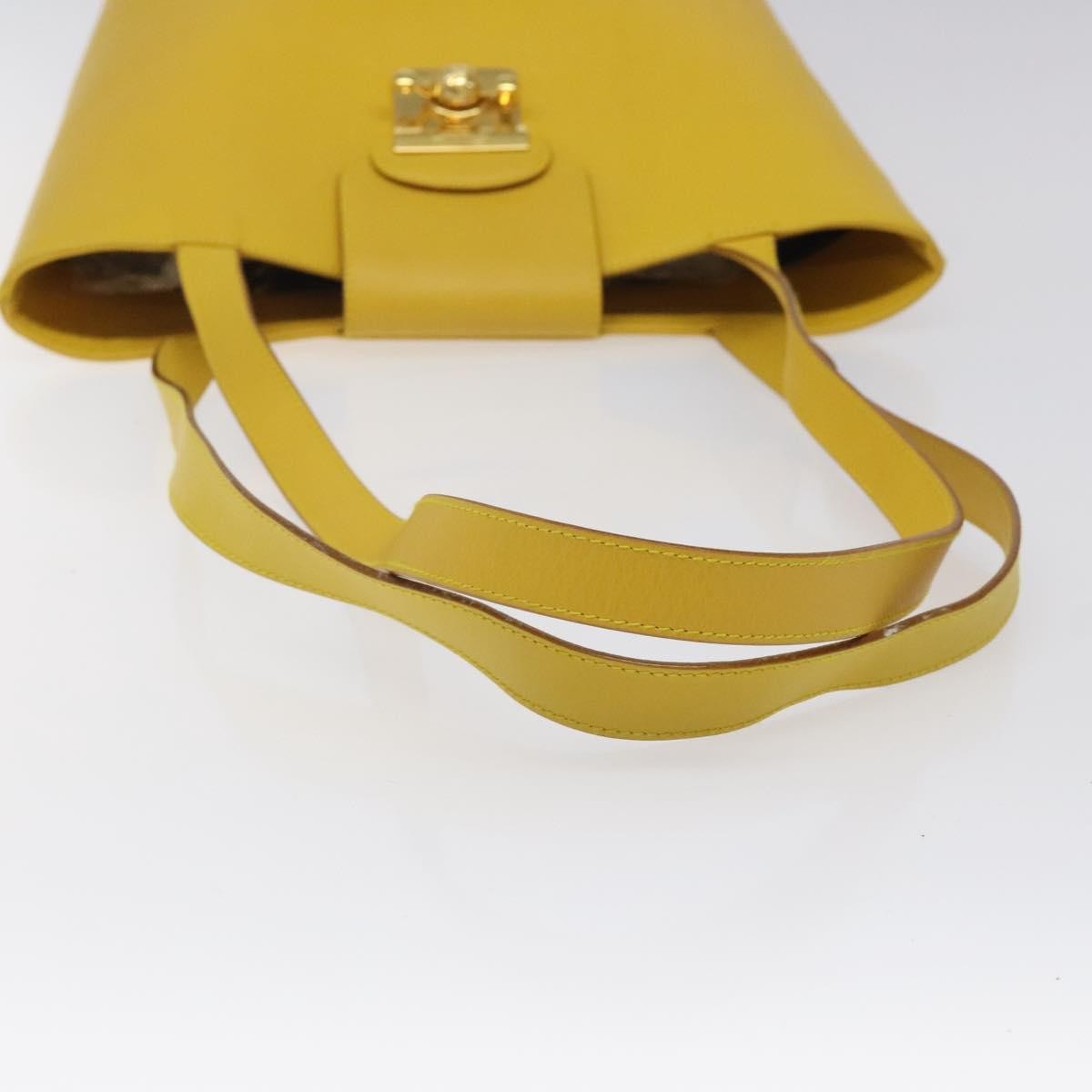 Salvatore Ferragamo Shoulder Bag Leather, YELLOW, LEATHER, Shoulder bag