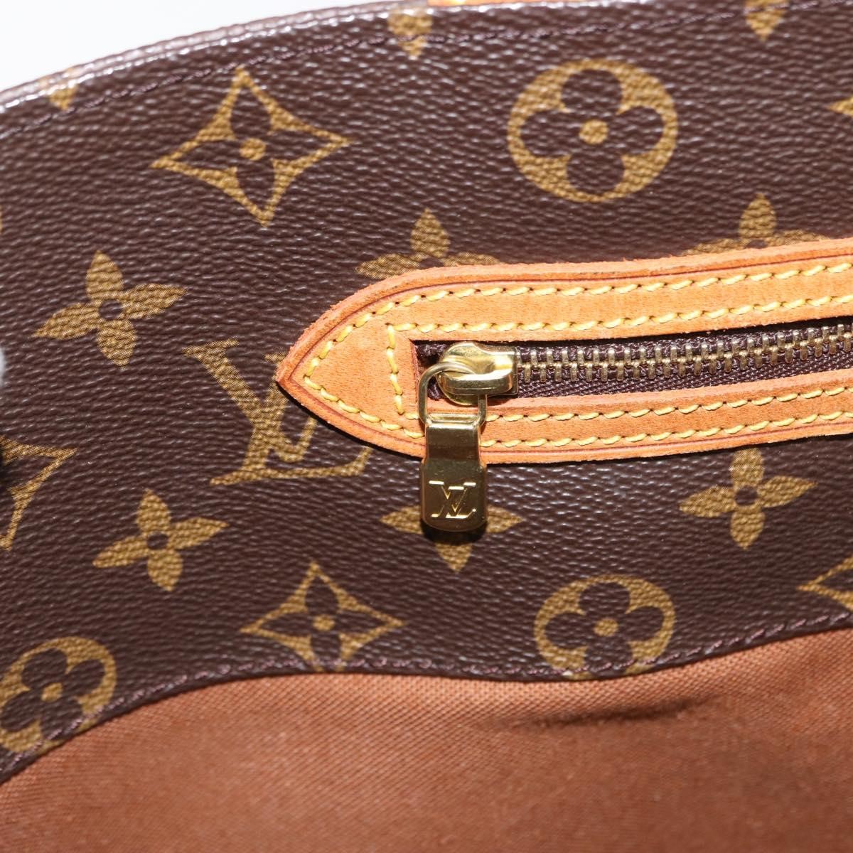 Louis Vuitton Shopping Sac Handbag Monogram Canvas, BROWN, CANVAS, Tote bag