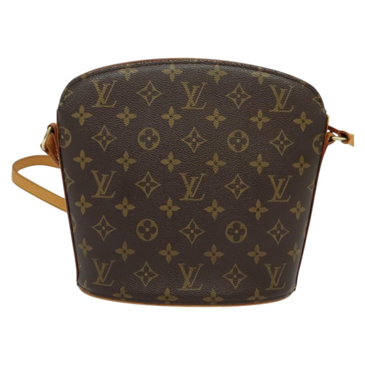 Louis Vuitton Drouot Handbag Monogram Canvas, BROWN, CANVAS, Handbag
