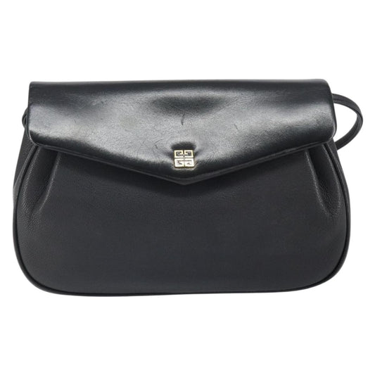 Givenchy Vintage 4G shoulder bag Leather, BLACK, LEATHER, Shoulder bag