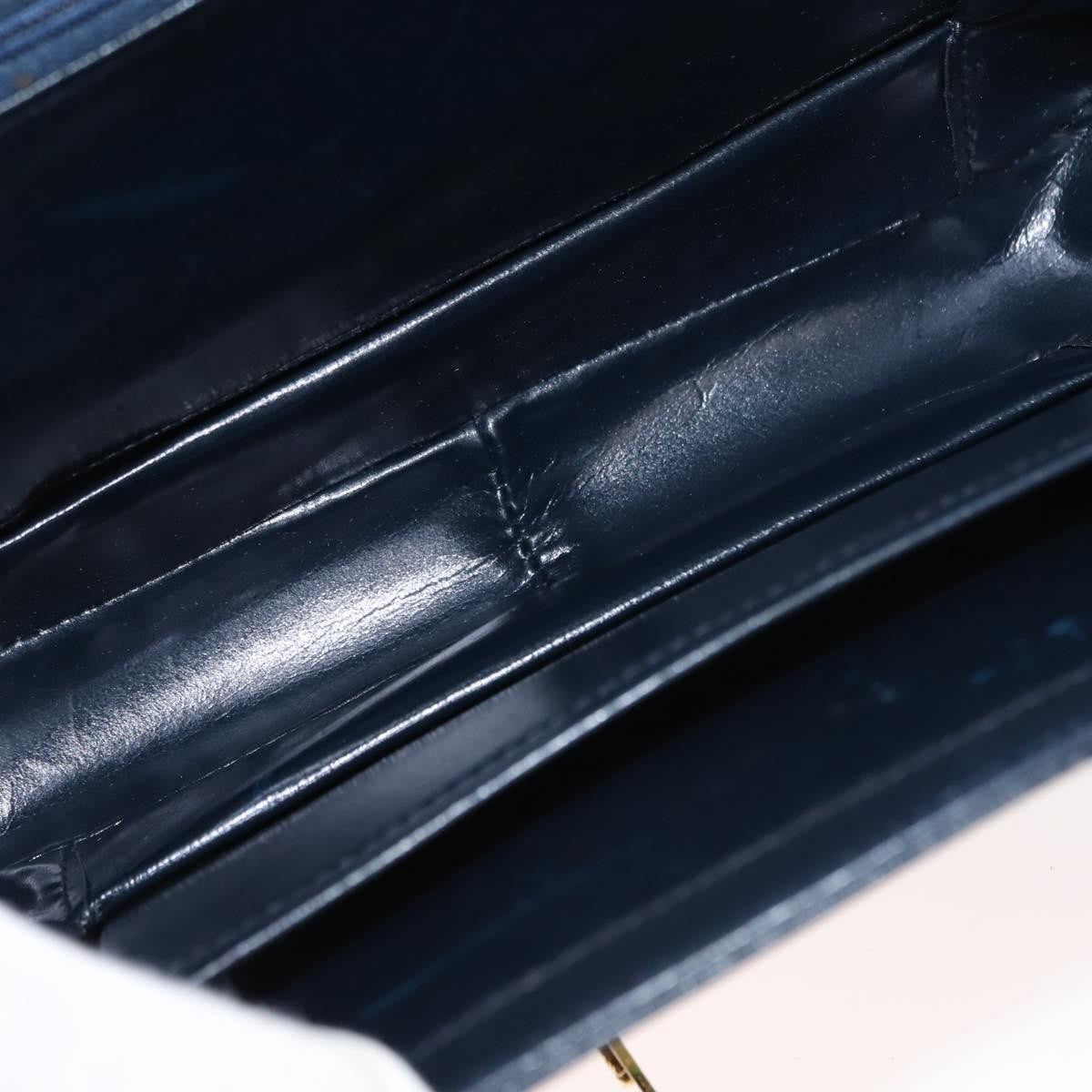 Celine C Sulky Shoulder bag Canvas and Leather, NAVY, CANVAS, Shoulder bag