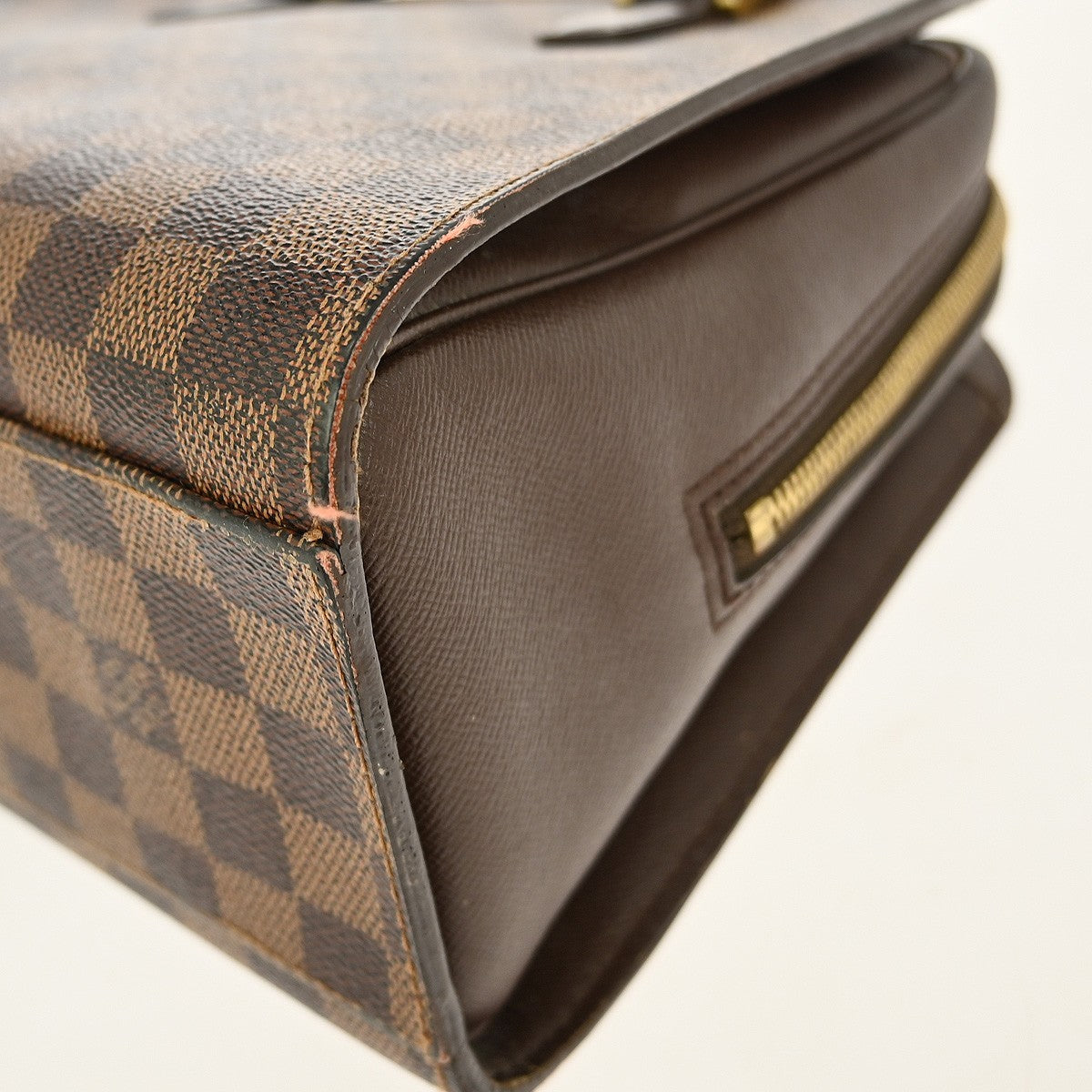 Louis Vuitton Triana Bag Damier, BROWN, CANVAS, Handbag