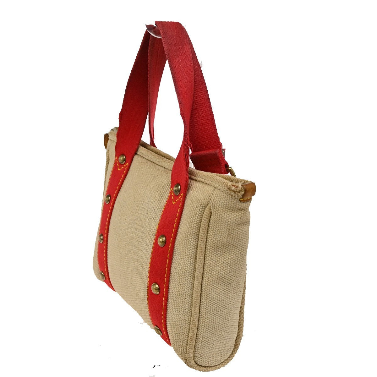 Louis Vuitton Cabas Canvas, RED, CANVAS, Tote bag