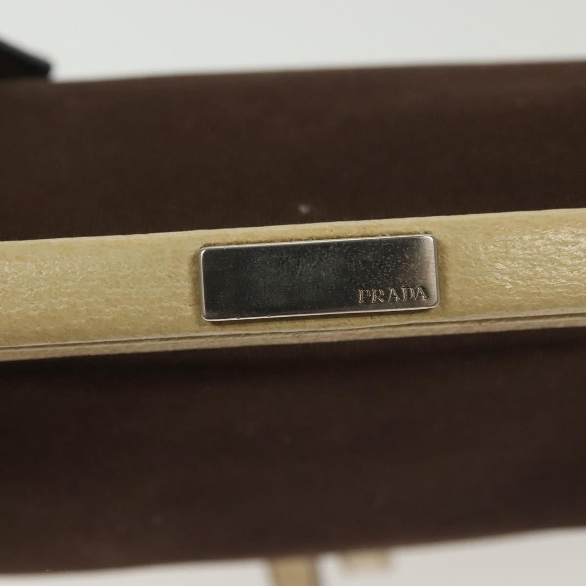 Prada Vintage Handbag Canvas, BEIGE, CANVAS, Handbag