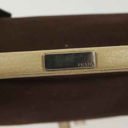 Prada Vintage Handbag Canvas, BEIGE, CANVAS, Handbag