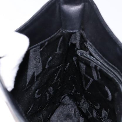 Salvatore Ferragamo Gancini Shoulder Bag Leather, BLACK, LEATHER, Shoulder bag