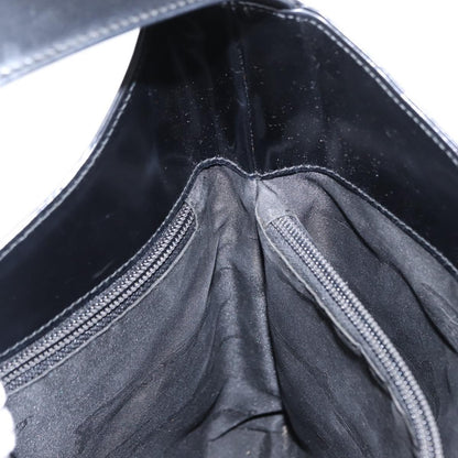 Salvatore Ferragamo Gancini Shoulder Bag Leather, BLACK, LEATHER, Shoulder bag