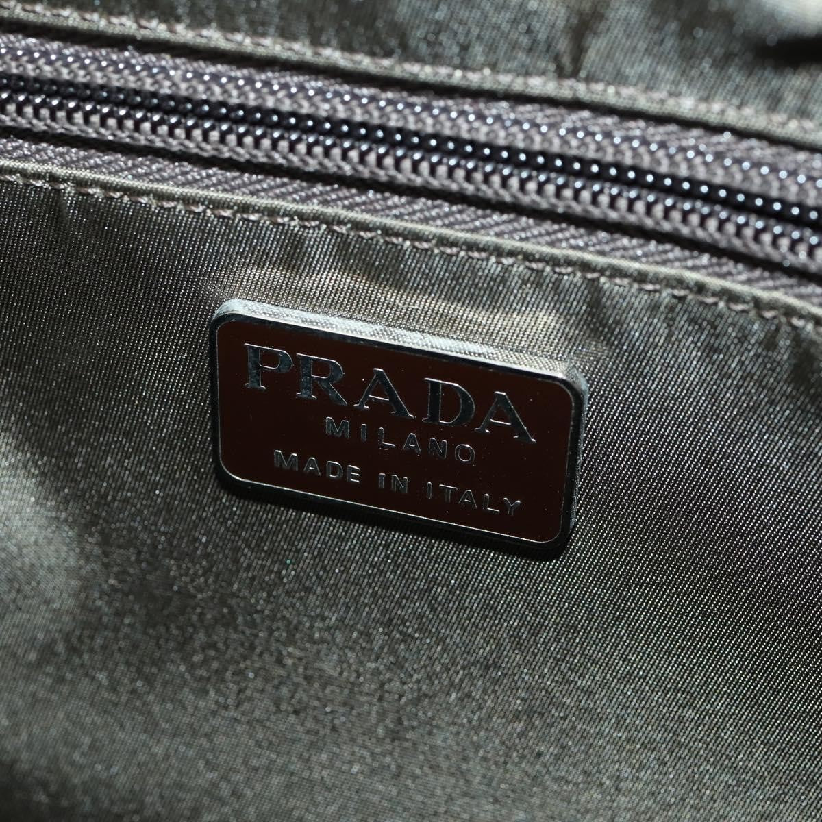 Prada Vintage Handbag Tessuto, KHAKI, NYLON, Handbag