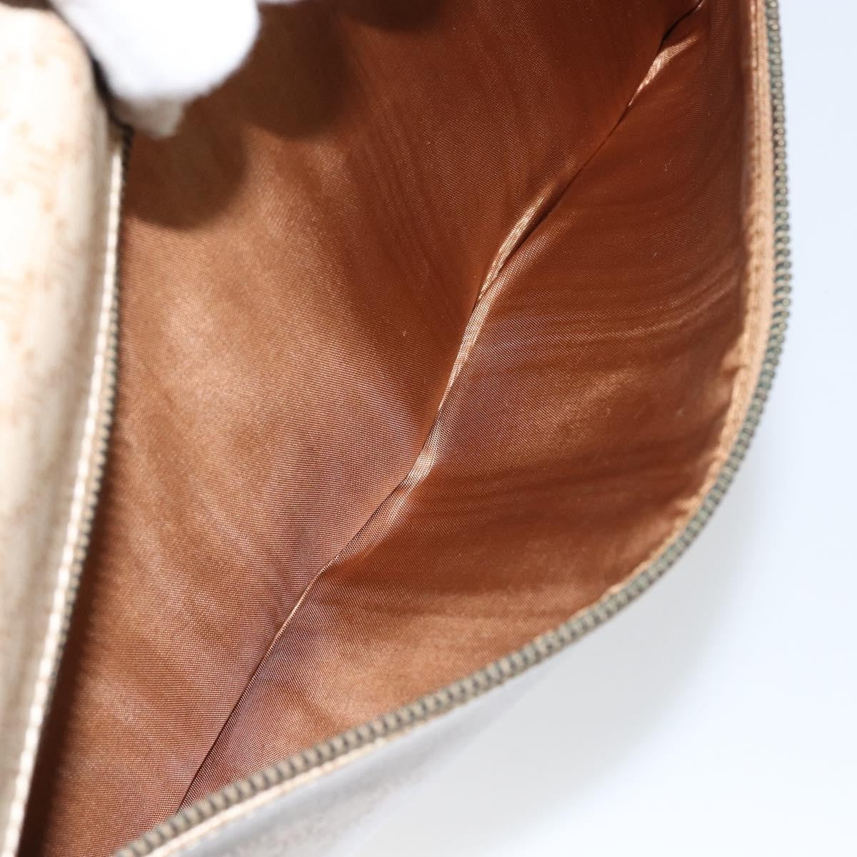 Celine Macadam Shoulder Bag PVC Leather, BEIGE, CANVAS, Shoulder bag