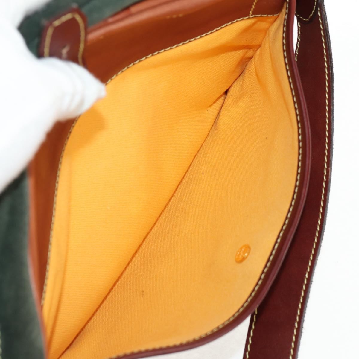 Loewe Anagram Shoulder Bag Suede, BROWN, SUEDE, Shoulder bag