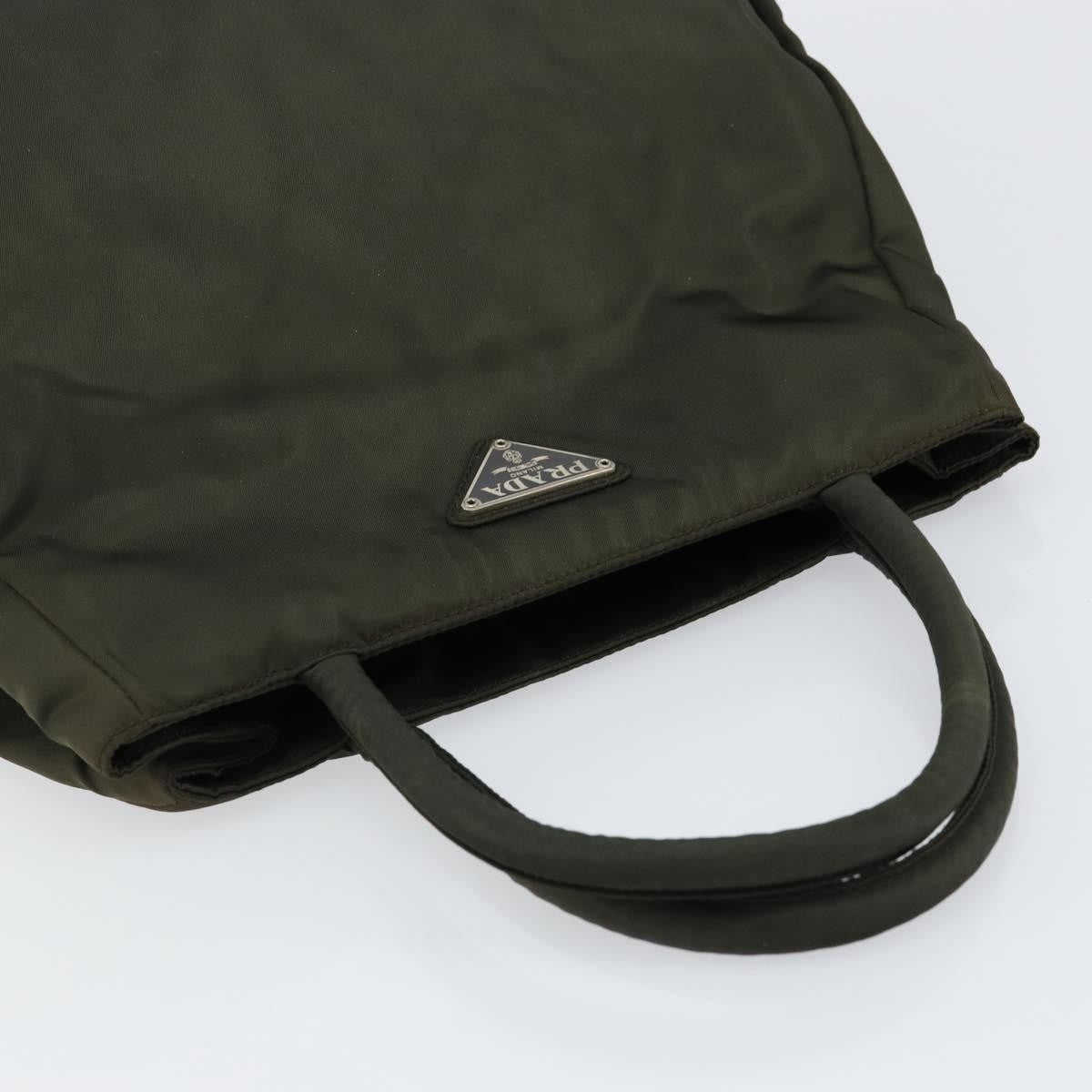 Prada Vintage Zip Tote Tessuto, KHAKI, NYLON, Tote bag