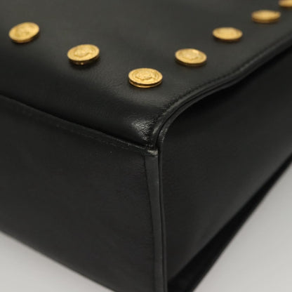 Versace Medusa Shoulder Bag Leather, BLACK, LEATHER, Shoulder bag
