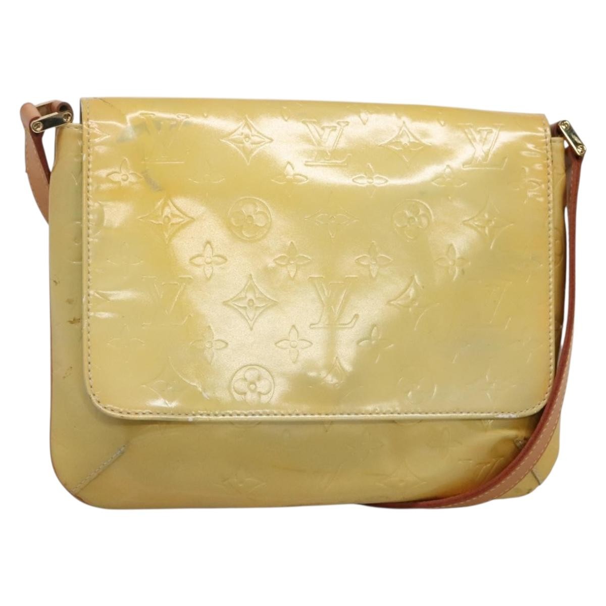 Louis Vuitton Thompson Street Handbag Monogram Vernis, BEIGE, PATENT_LEATHER, Shoulder bag