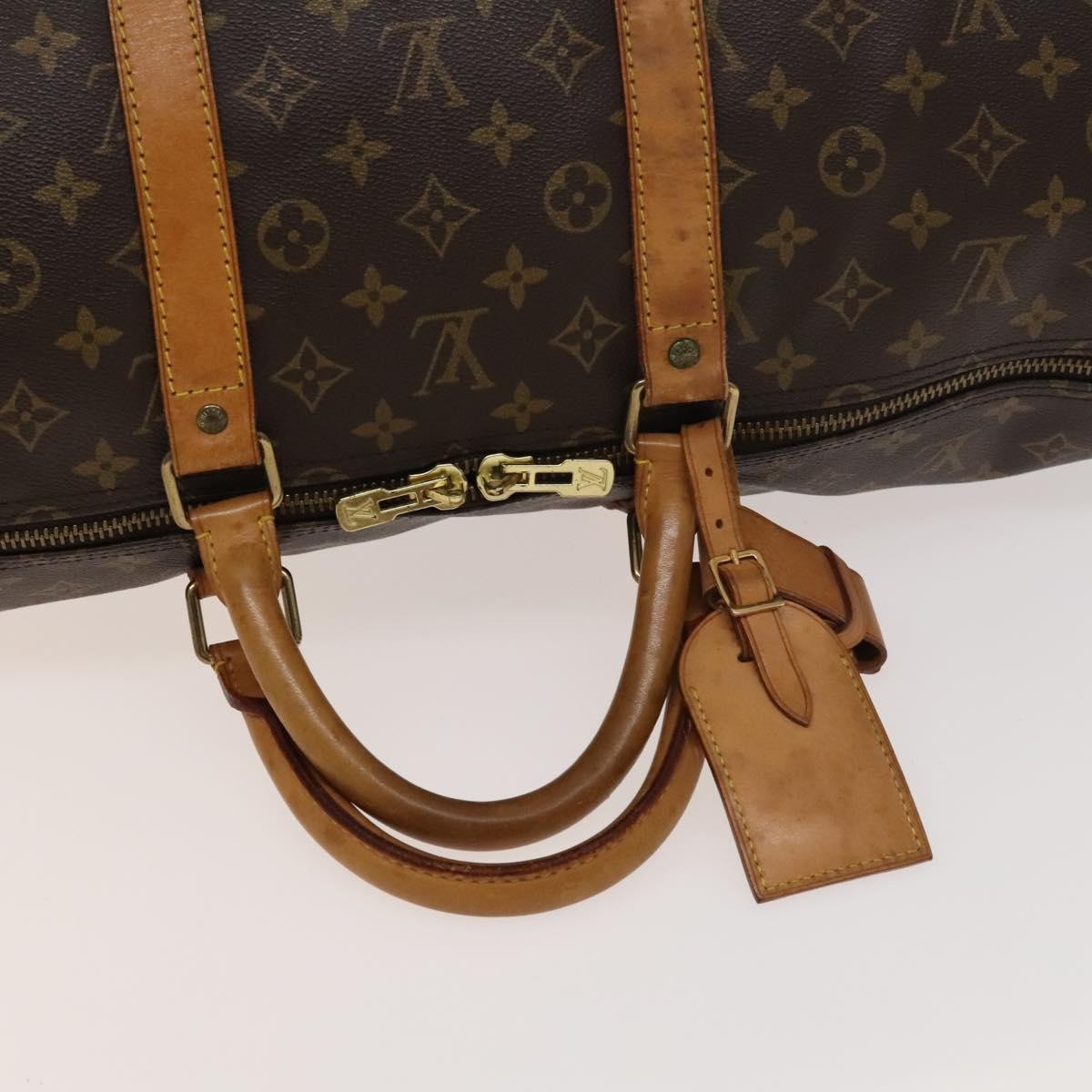 Louis Vuitton Keepall Bag Monogram Canvas, BROWN, CANVAS, Travel bag
