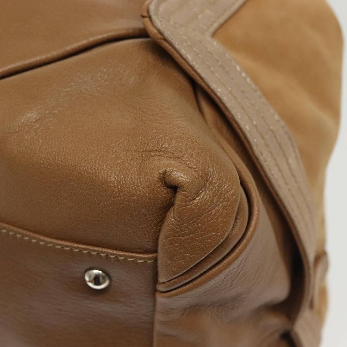 Salvatore Ferragamo Vintage Handbag Leather, BROWN, LEATHER, Handbag