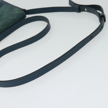 Chloe Faye Crossbody Leather and Suede, Blue, Suede, Handbag