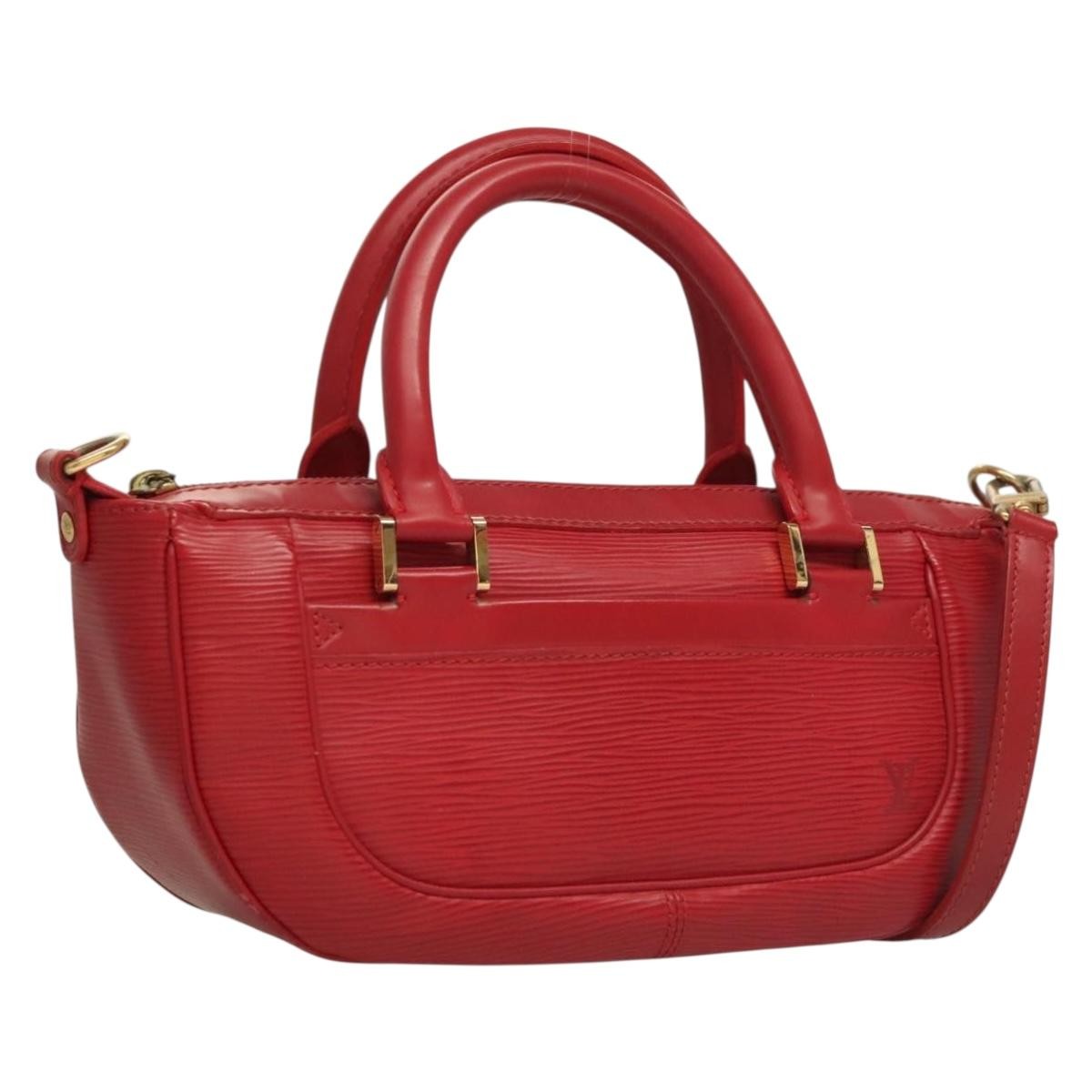 Louis Vuitton Danura Handbag Epi, RED, LEATHER, Handbag