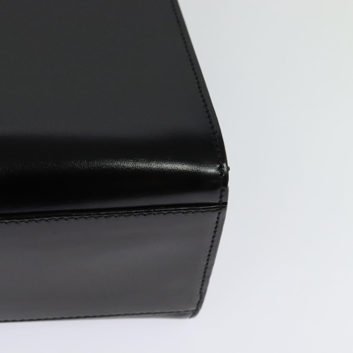 Celine Vintage Logo Top Handle Bag Leather, BLACK, LEATHER, Handbag