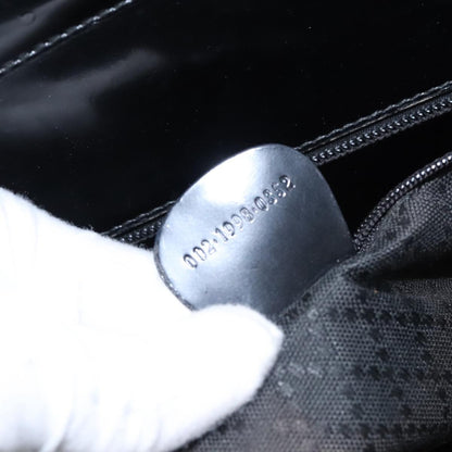 Gucci Vintage Bamboo Handle Tote Nylon, BLACK, NYLON, Tote bag