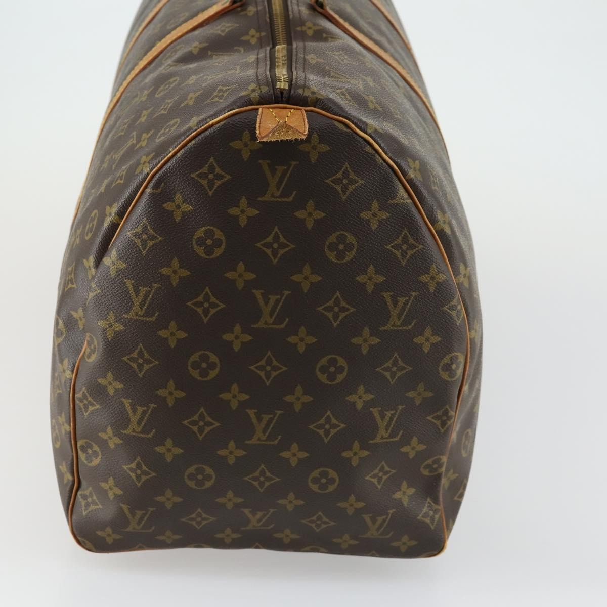 Louis Vuitton Keepall Bag Monogram Canvas, BROWN, CANVAS, Travel bag