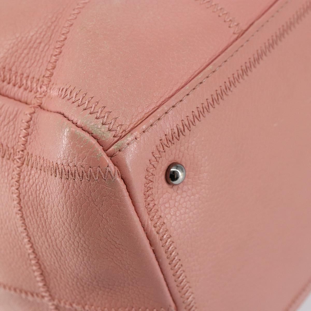 Chanel Chocolate Bar CC Bowler Bag Caviar skin, PINK, LEATHER, Handbag